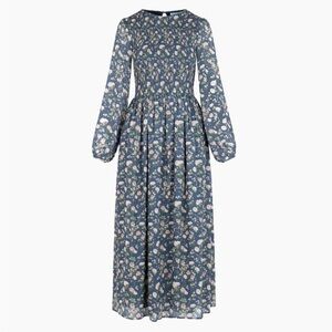 Hill House The Ruby Nap Dress in Navy Bluebonnet